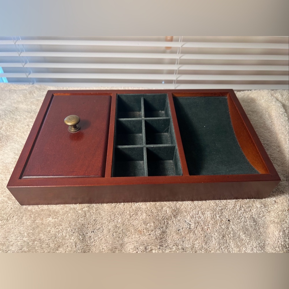 Vintage Men's / Unisex Bombay Company Wooden Dresser Valet Jewelry Box